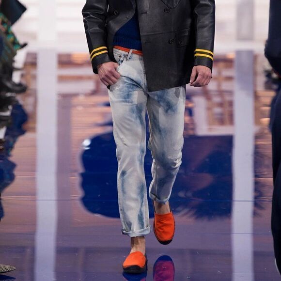 Ralph Lauren 2011 Sample Kristina Acid Wash Stretch Denim Strapless Dress - Picture 14 of 16